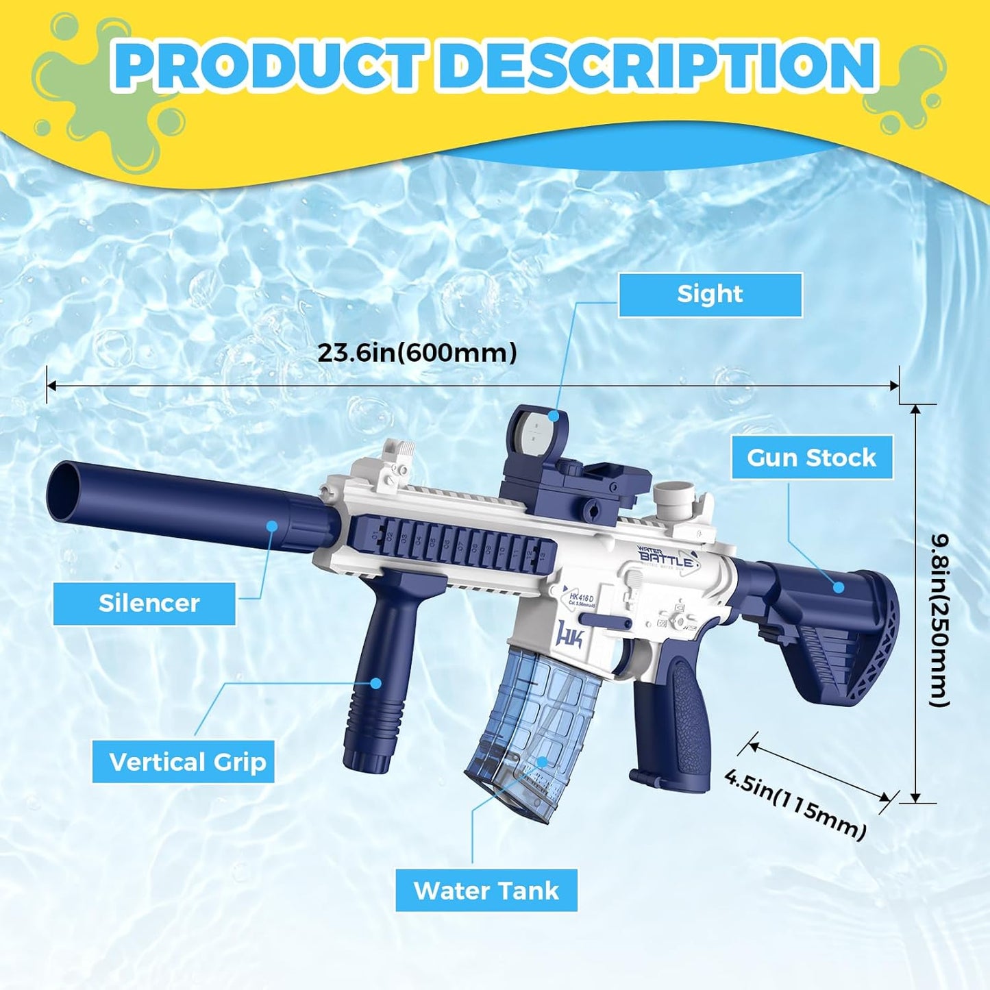 AquaRelax™ M416 Water Gun