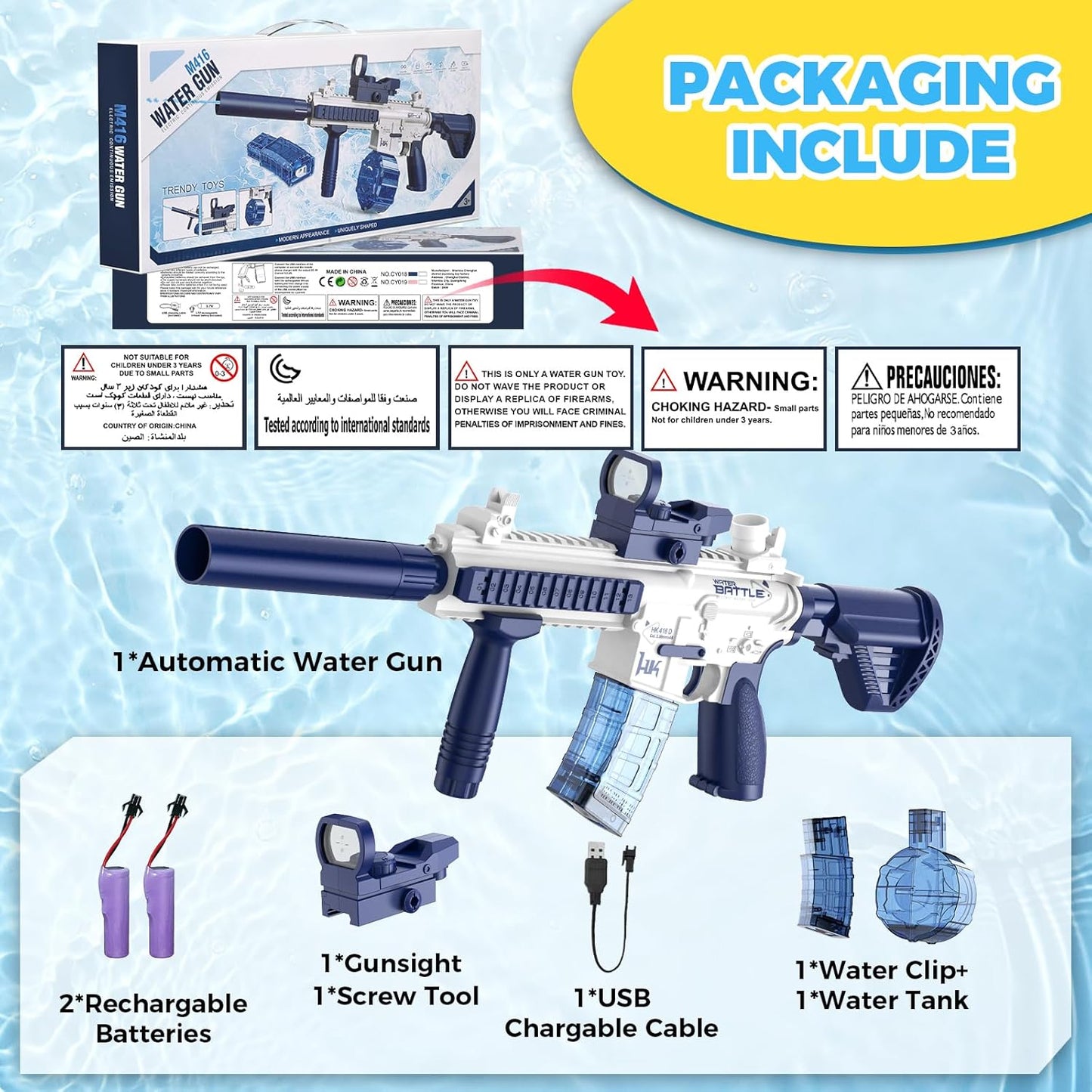AquaRelax™ M416 Water Gun